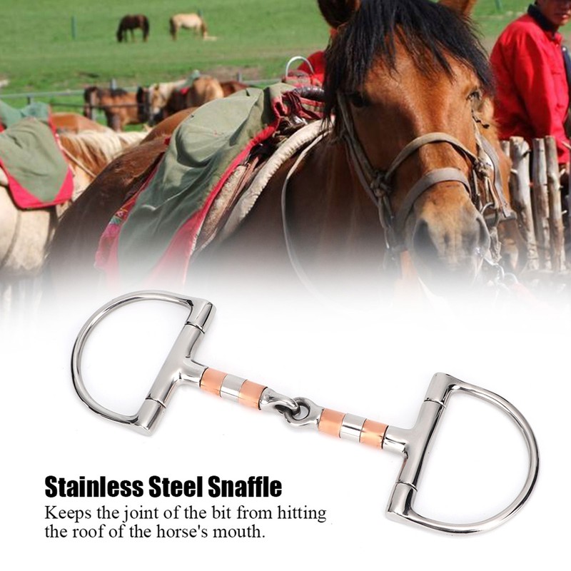 Stainless Steel Dee Bit Snaffle Horse Tool Accessories Mouth with