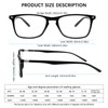 Sumkyle Sumkyle 3 Pack Progressive Multifocus Reading Glasses for Men Women Blue Light Blocking Spring Hinges Computer Readers (3 Black,3.50)