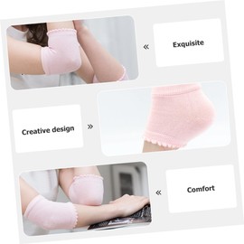 minkissy Pack Moisturizing Elbow Covers Men's Spa Elbow Sleeves for Cracked Heels Relief