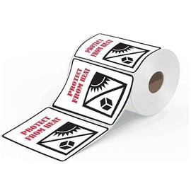 Protect from Heat Caution Labels,2 x 3 Inch Protect from Heat Safe Shipping Handling Warning Stickers, Self-Adhesive Package Caution Sign Labels (300 Pcs)