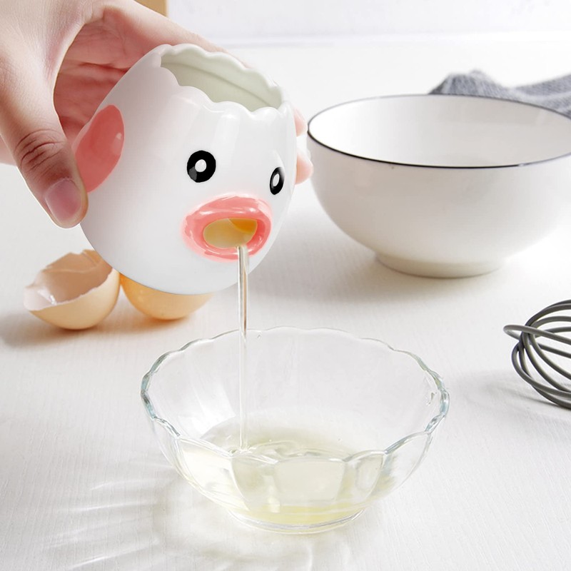 Pack of 2 Egg Separators Chicken, Egg Separator Ceramic, Egg