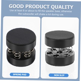 OSALADI 4pcs Shockproof Speaker Spring Pads Audio Isolation Feet for Floor-Standing Speakers Amplifiers Turntables Non- Design for Improved Sound Quality