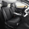 hoozoom Leather car Seat Covers Breathable Car Seat Protector Front