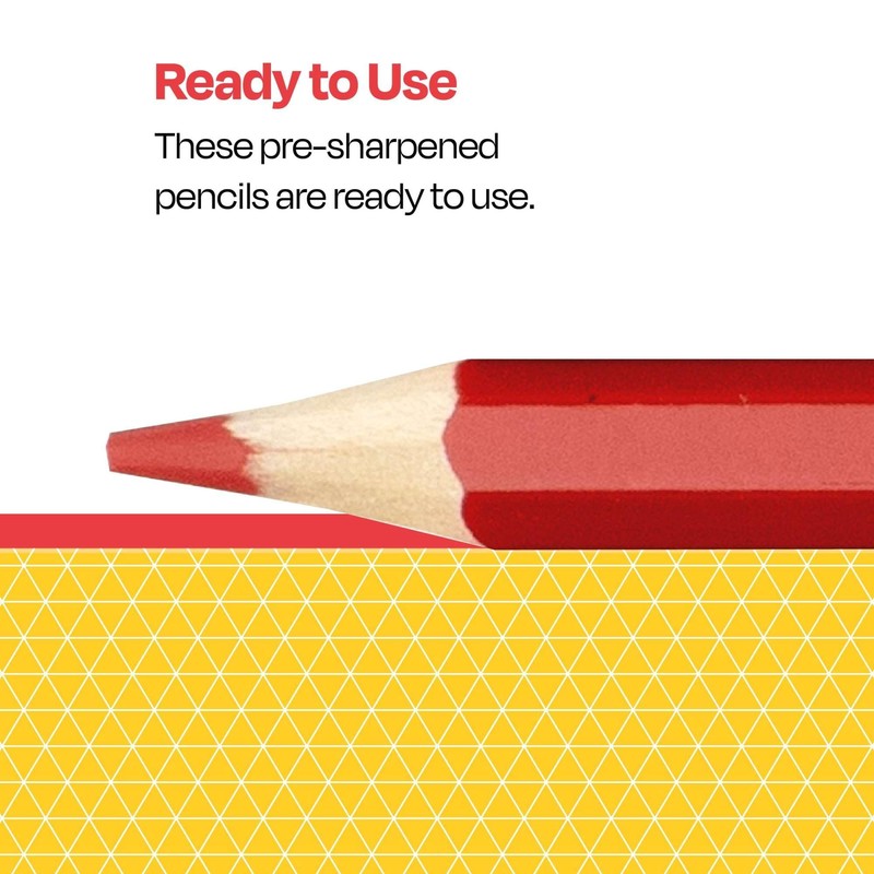 School Smart Colored Pencils for Coloring and Drawing, Assorted Colors,