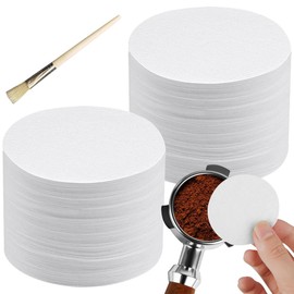 Espresso Paper Filter, Pack of 600 Round Coffee Filter Paper, 58 mm Unbleached Round Coffee Filter Paper, Suitable for Many Coffee Machines (White)