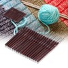 18Pcs Crochet Needle Comfortable Grip Aluminum Material Portable Sweater Needle