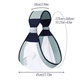 LAT Breathable Baby Sling Adjustable Koala Sling Multifunctional Baby Carrier 3D Mesh Baby Carrier for Newborns Toddlers up to 20 kg (Green, A)