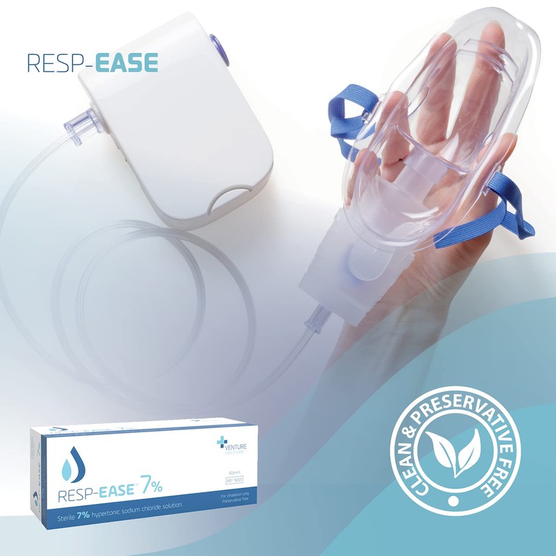 Resp-Ease 480ml 7% Sterile Hypertonic Saline Solution for Inhalation via