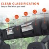 SKUNTUGUANG UTV Roll Cage Organizer, Cargo Rear Storage Bag for