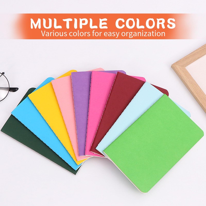 Yolistar Pack of 12 A6 Small Notebooks, Journal, Diary, Notepads,