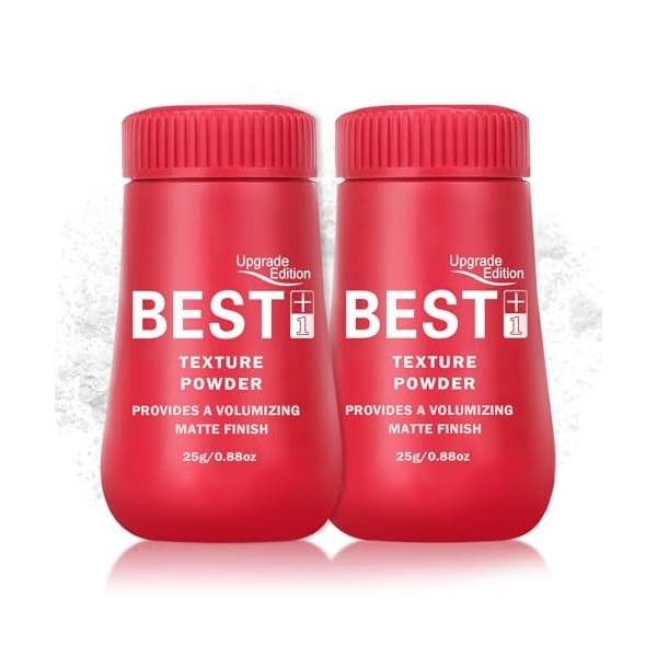 2PCS Mattifying Volume Fluffy Hair Texture Powder for Oil Control