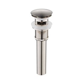 Yodel Bathroom Sink Drain Stopper Pop up Drain With Overflow for Vessel Sink Lavatory Vanity,Brushed Nickel