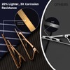 Tie Clips for Men, Shiny Necktie Tie Bar Pinch Clips,
