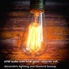 Jslinter 6-Pack Edison Light Bulb, Warm White 2200K Old Fashioned