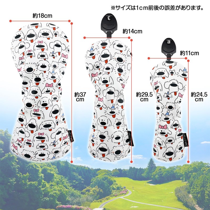 Golf Headcover Utility Fairway Wood Driver Golf Cover Waterproof Perro