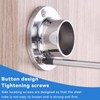 4 Pack Stainless Steel Closet Pole Sockets, Round Shaped Flange