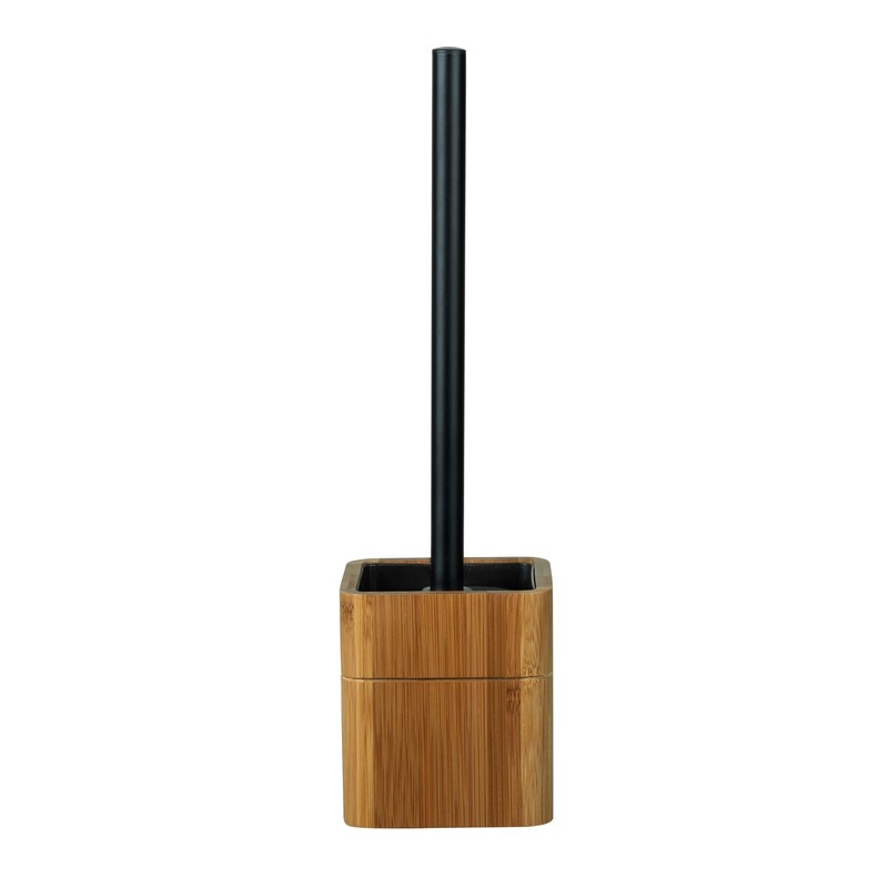 WENKO Serro Stand Toilet Brush with Stainless Steel Handle and