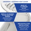 PATIKIL 4 Inch Aluminum Universal Louvered Vent Cover Round Louver