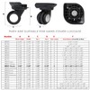 SHANOER 1 Pair Replacement Wheels for Luggage 360 Swivel Suitcase