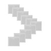 Baitoo Clear Adhesive Pockets Sleeves,Plastic Self Adhesive Label Holders Pockets Holder for Index Cards,Planners, Cabinets,Shelves (100x55mm)