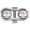 WRINGKIT 10 Pack Dog Kennel Clamps, 1-3/8" Chain Link Fence