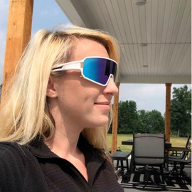 SPOSUNE Gafas de ciclismo polarizadas para hombres y mujeres, gafas de sol de bicicleta UV400, gafas deportivas para bicicleta, béisbol, correr, MTB