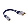 kenable PURE Gold 3.5mm Stereo Jack Socket to 2 Phono