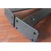 10 Pack - 8 inch Black Hidden L Shelf Bracket
