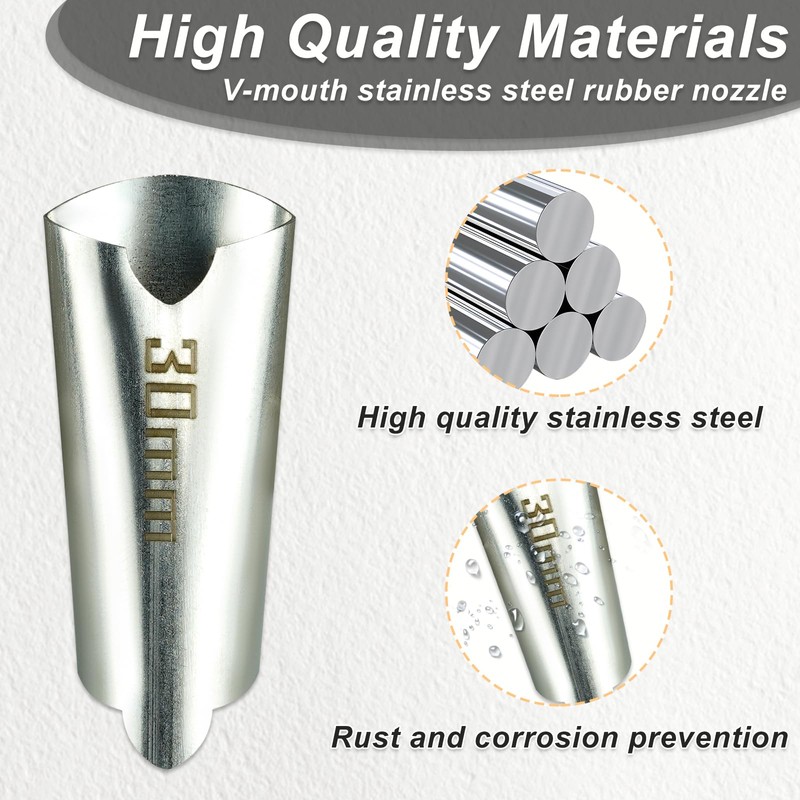 Upgrade Stainless Steel Caulk Finisher Kit Caulking Nozzles Tips Caulk