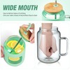 WINSA 50 oz Glass Water Bottles with Silicone Sleeve,Glass Tumbler