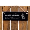 Dekolando "Echte Männer fahren Motocross" Slate Engraved Decorative Sign Motocross
