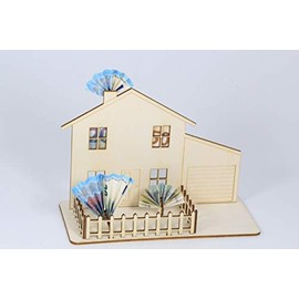 Geldgeschenk f√ºr Haus, Wohnung, Einzug, steckbar, aus Sperrholz