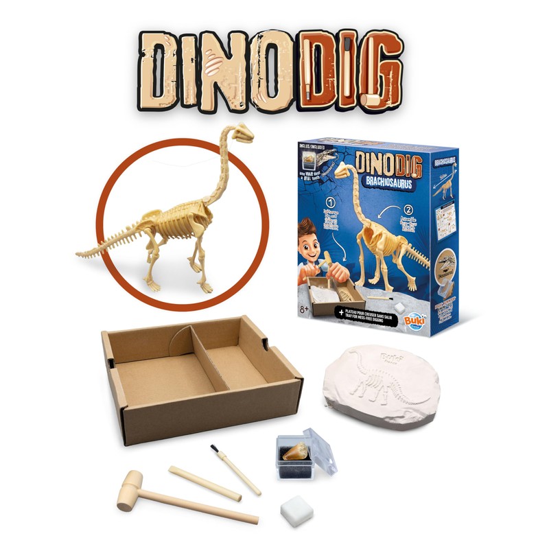 Buki - Dino Dig-Brachiosaurus Dig Up Dinosaurus, 20 cm, 445BRA