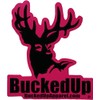 BUCKED UP Pink/Black Decal 5 x 5