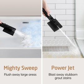 KES Black Shower Faucet Set with 12" Rectangle Rain Head, Shower Head System with 3-Modes Handheld Spray, Pressure-Balanced Anti-Scald Valve, XB6247S12-BK