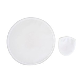 Jinshining White Foldable Round Fan, Handheld Round Folding Fan with Pocket Foldable Flying Disc Fans for Daily Use Festival Wedding Party Favors,Decorative Accessories,Decorative Folding Fans