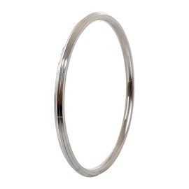 Galaxie Karmaa Stainless Steel Kada For Men And Women (Round Edge, 3.8 Inch Inner Diameter)