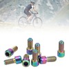 RISK 8Pcs Mountain Bike Pedal Bolts Titanium Alloy Anti Slip