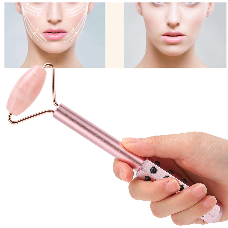 Facial Roller Relieve Wrinkles Germanium Stones Natural Jade Face Massage