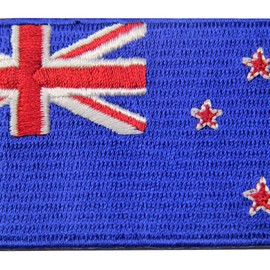 New Zealand Flag Patch Embroidered Kiwi Applique Iron On Sew On National Emblem