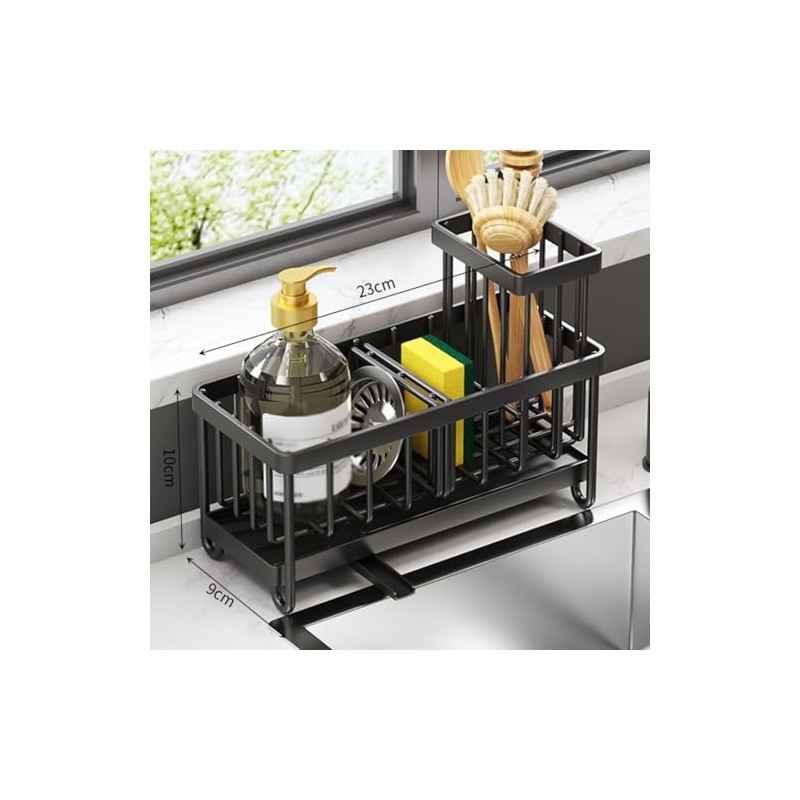 Sink Organiser, Kitchen Sponge Holder, Sink Organiser, Stainless Steel |