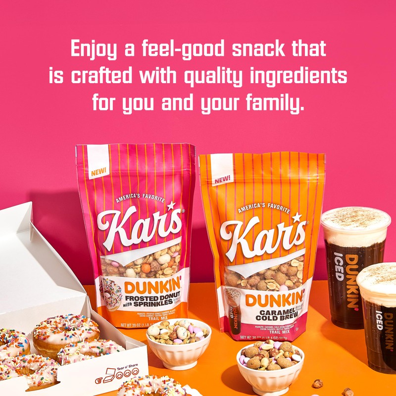 Kar’s Nuts Dunkin’ Caramel Cold Brew Mixed Nuts – Sweet
