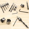 Pfloge® 7 Pcs HSS 5 Flute Senker Bohrer Set Screwdriver
