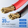Thlevel 2PCS 2AWG Battery Cables 12 Inch, 30CM 2 Gauge