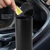 Car Ashtray with Push Type Lid Aluminum Alloy Multifunction Mini