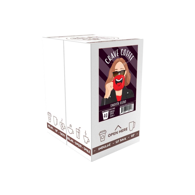 Crave Beverages Beverage Smooth Blend - Colombian, Medium Roast Coffee