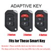 HIBEYO 4 Button Key Fob Cover Compatible with Jeep Gladiator