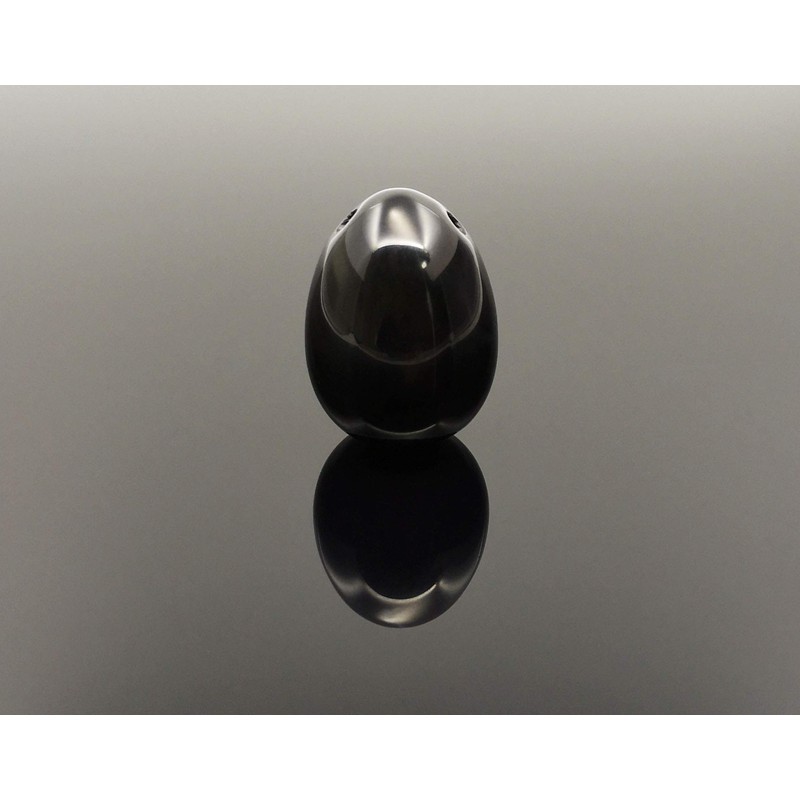 Polar Jade Small Drilled Obsidian Egg – Natural Gemstone Tool