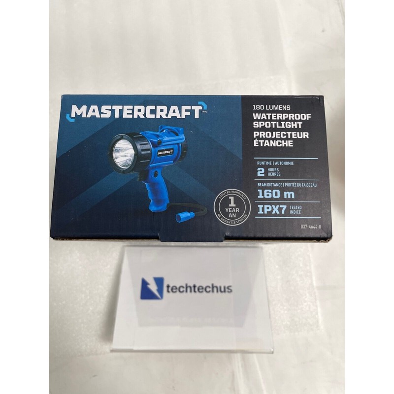Mastercraft 180-Lumen Handheld Waterproof Spotlight