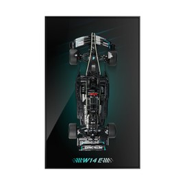 Display Wallboard for Technic Mercedes-AMG F1 W14 E Performance Race Car ,Wall Mount for 42171 Model Car Kit (Car Not Included), Space-Saving Easy Assembly Creative Home Decor